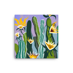 Cacti Sunset - Archival Canvas