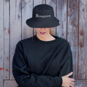 Old School inkyplume Bucket Hat (White Logo)