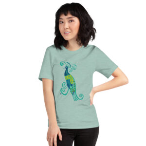 Peacock Short-Sleeve Unisex T-Shirt (5 Colors)