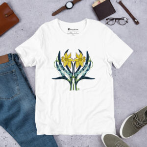 Daffodils & Forget Me Nots - Short-Sleeve Unisex T-Shirt (5 Colors)