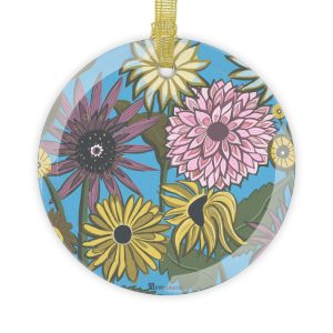 Garden Blooms - Glass Ornament