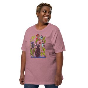 Animal Series: Rabbit's Raspberry Rendezvous Short-Sleeve Unisex T-Shirt (6 Colors)