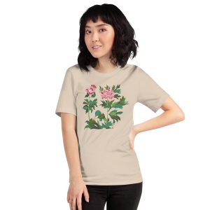 Peony Power – Short-Sleeve Unisex T-Shirt (6 Colors)