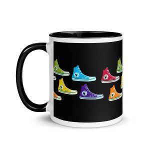 Pride Parade Ceramic Mug (6 Colors Interior, Handle & Rim)